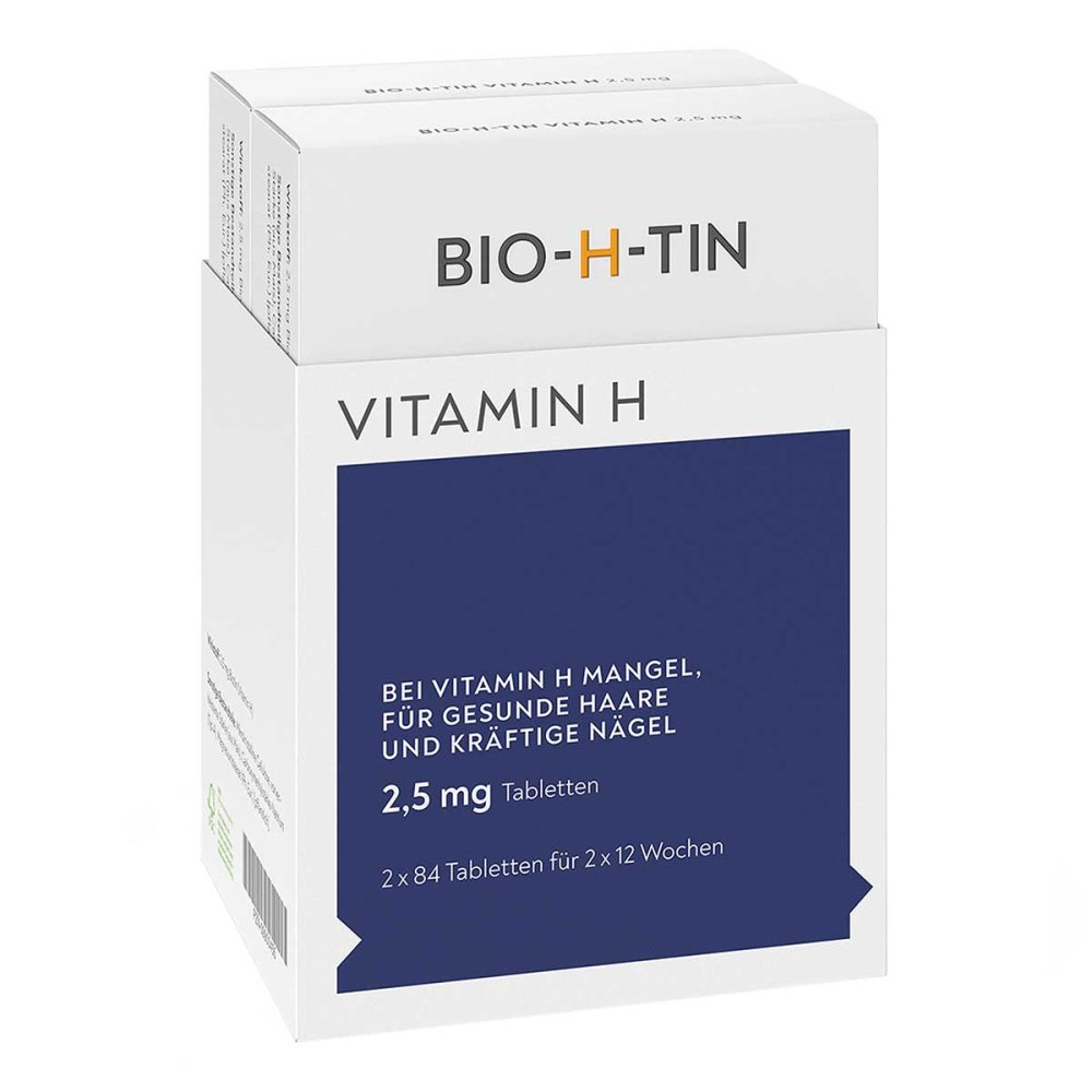 Bio-H-Tin Vitamin H 2,5 Mg Für 2x12 Wochen Tabl. (2X84 stk)