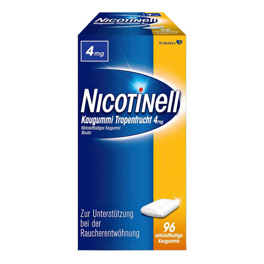 Nicotinell Kaugummi Tropenfrucht 4 Mg (96 stk)