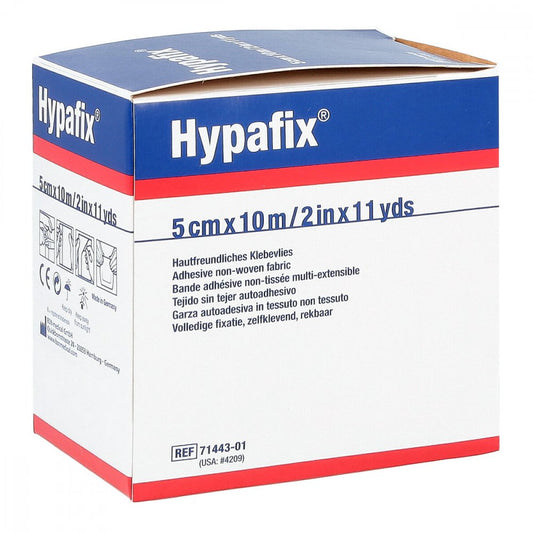 Das Produktfoto zeigt Hypafix Klebevlies Hypoallergen 5 Cmx10 M (1 stk) PZN 09920340