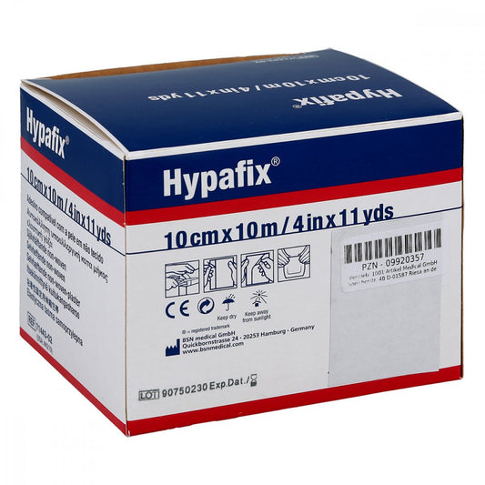 Das Produktfoto zeigt Hypafix Klebevlies Hypoallergen 10 Cmx10 M (1 stk) PZN 09920357