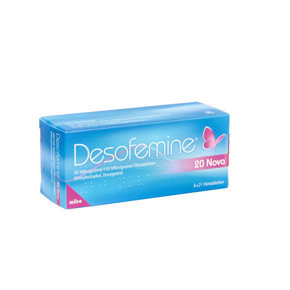 Desofemine 20 Nova 20 Μg/150 Μg Filmtabletten (6X21 stk)