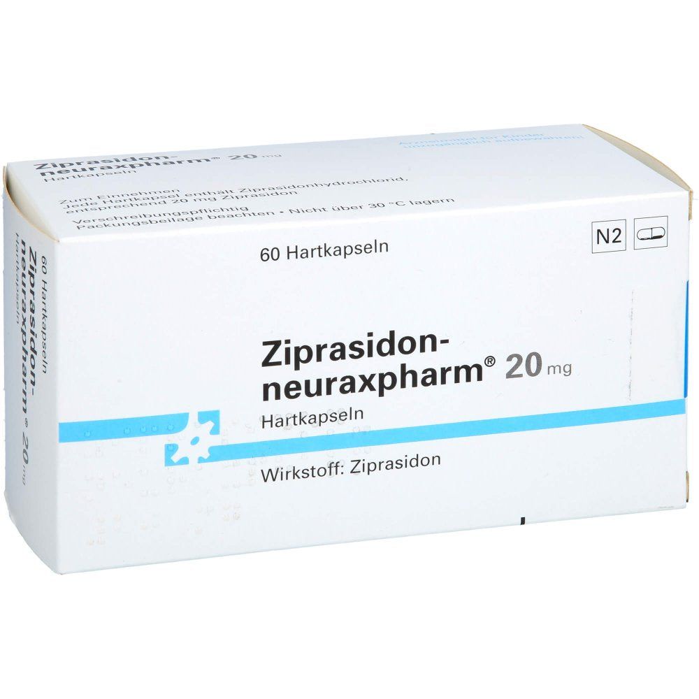 Das Produktfoto zeigt Ziprasidon-Neuraxpharm 20 Mg Hartkapseln (60 stk) PZN 09927750