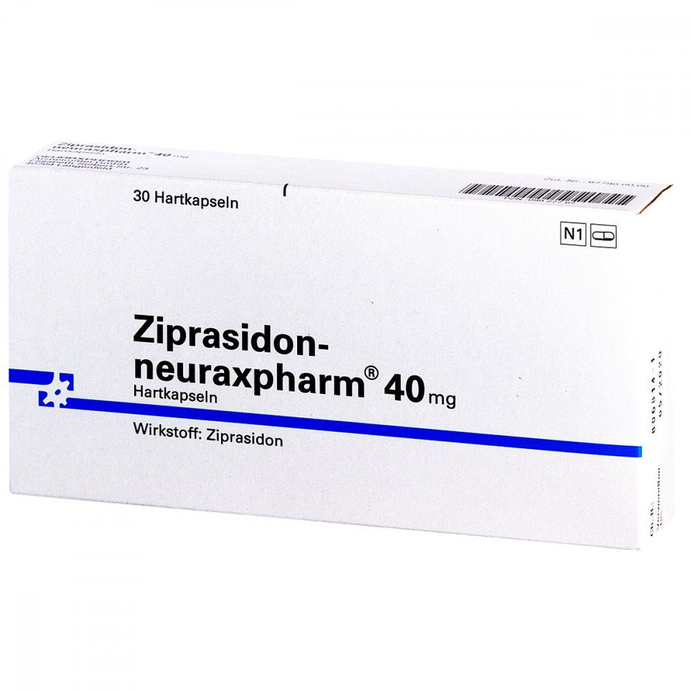 Das Produktfoto zeigt Ziprasidon-Neuraxpharm 40 Mg Hartkapseln (30 stk) PZN 09927767