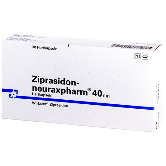 Das Produktfoto zeigt Ziprasidon-Neuraxpharm 40 Mg Hartkapseln (30 stk) PZN 09927767