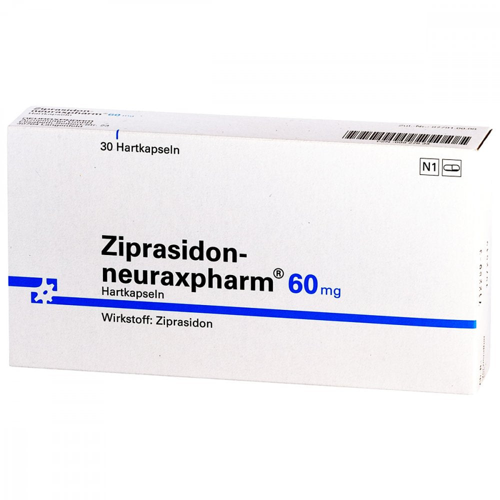 Das Produktfoto zeigt Ziprasidon-Neuraxpharm 60 Mg Hartkapseln (30 stk) PZN 09927833