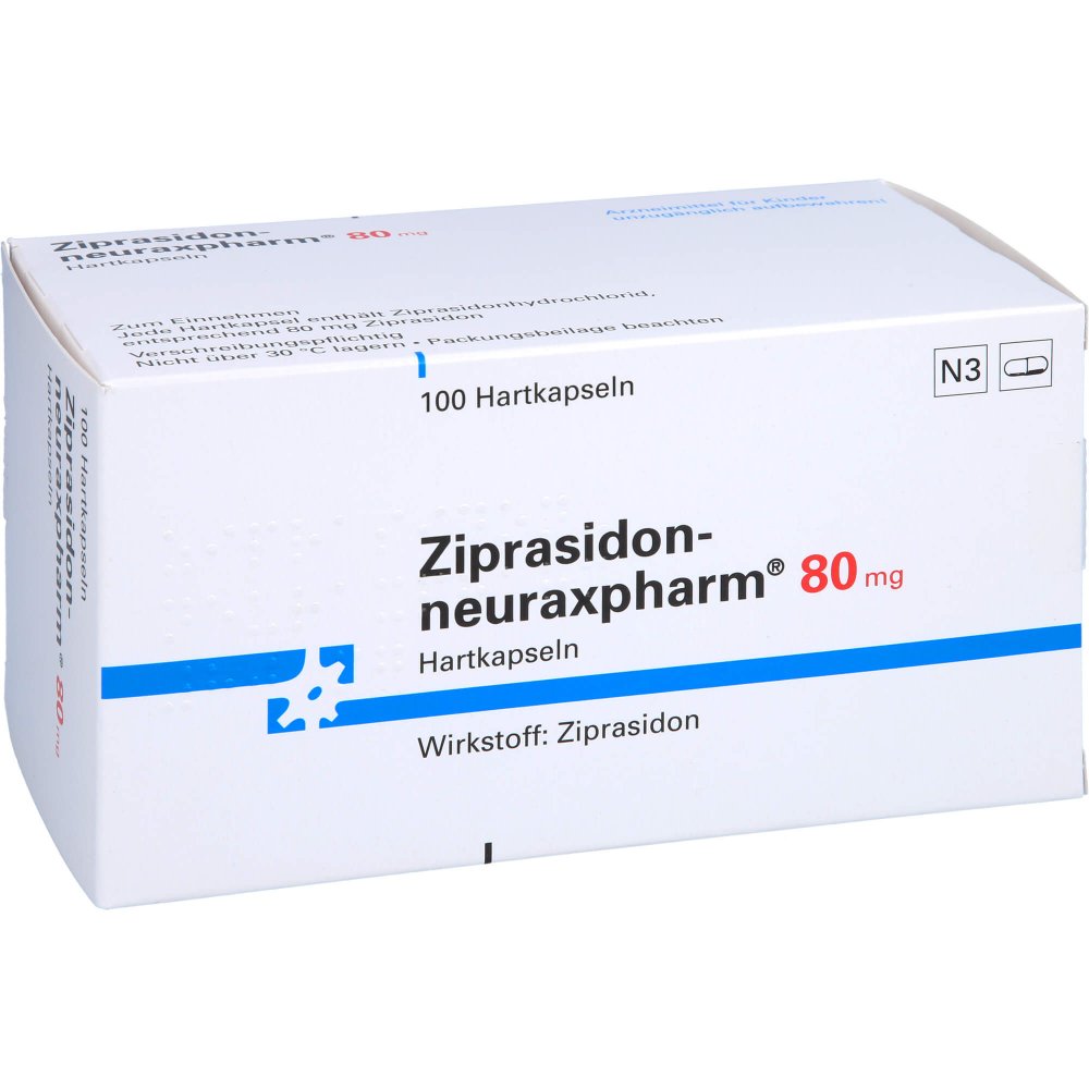 Das Produktfoto zeigt Ziprasidon-Neuraxpharm 80 Mg Hartkapseln (100 stk) PZN 09927974