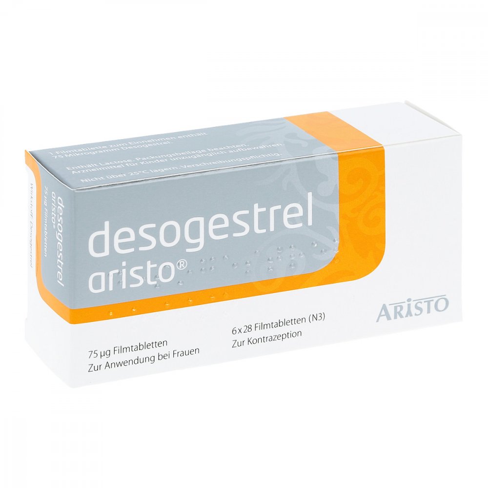 Desogestrel Aristo 75 Μg Filmtabletten (6X28 stk)