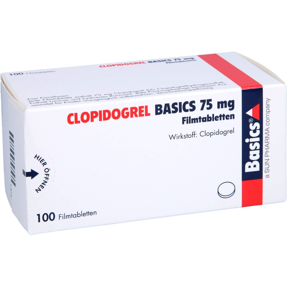 Clopidogrel Basics 75 Mg Filmtabletten (100 stk)