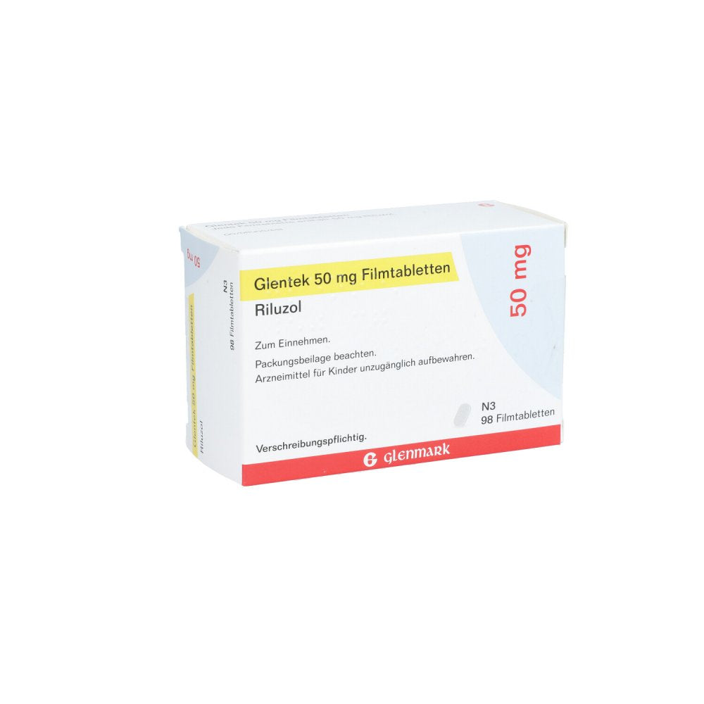 Das Produktfoto zeigt Glentek 50 Mg Filmtabletten (98 stk) PZN 09947563