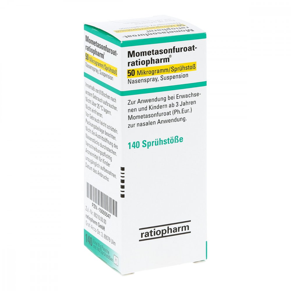Mometasonfuroat-Ratiopharm 50μg/Sprühst.140 Spr.St (18 g)
