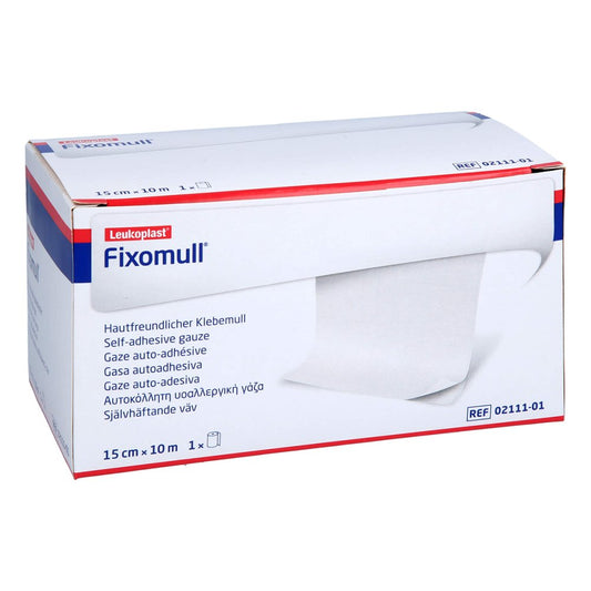 Das Produktfoto zeigt Fixomull Klebemull 15 Cmx10 M (1 stk) PZN 10006759