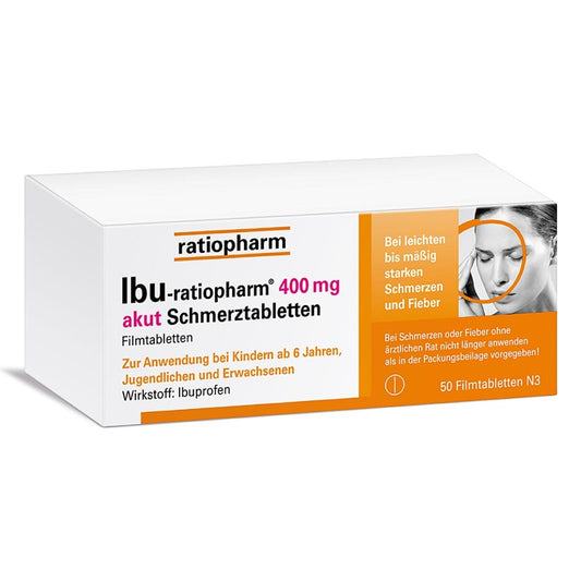 Ibu-Ratiopharm 400 Mg Akut Schmerztbl.Filmtabl. (50 stk)