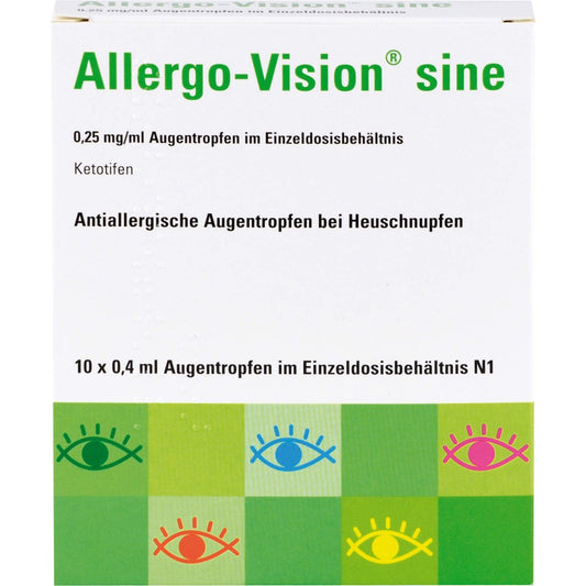 Das Produktfoto zeigt Allergo-Vision Sine 0,25 Mg/Ml At Im Einzeldo.Beh. (10X0.4 ml) PZN 10037702