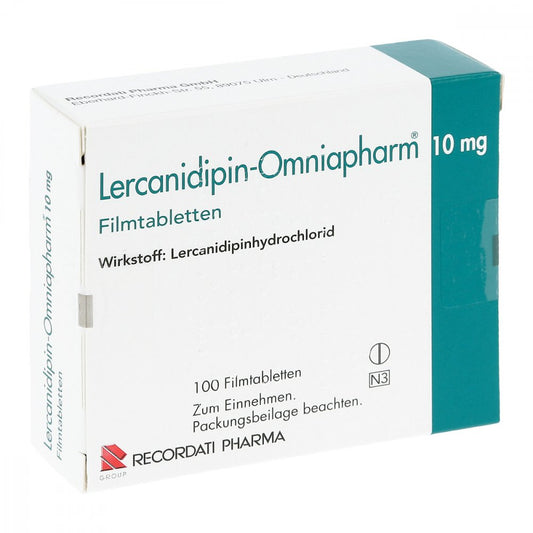 Lercanidipin Omniapharm 10 Mg Filmtabletten (100 stk)