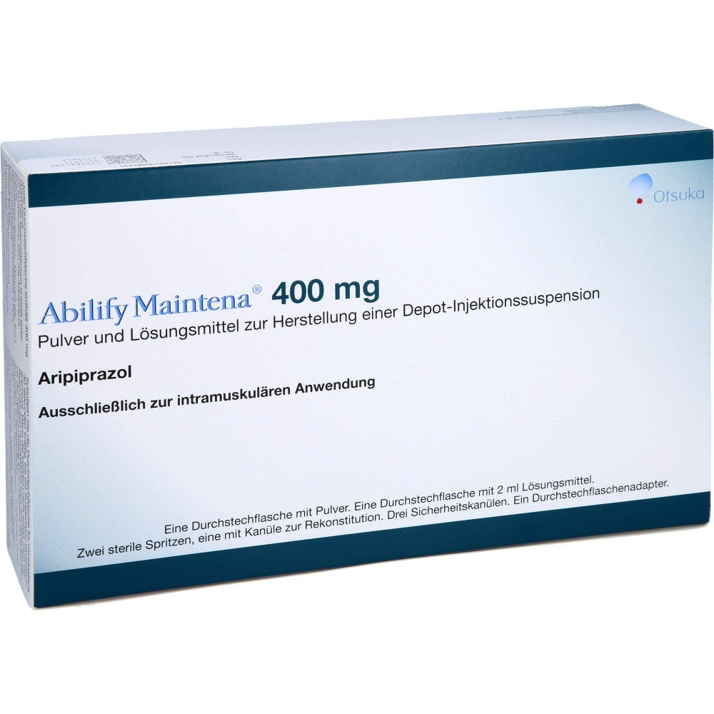Das Produktfoto zeigt Abilify Maintena 400 Mg P.U.Lm H.Dep.-Inj.-Susp. (1 stk) PZN 10048143