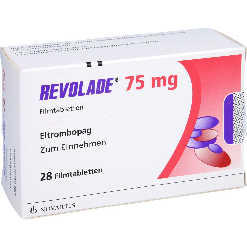 Das Produktfoto zeigt Revolade 75 Mg Filmtabletten (28 stk) PZN 10050341