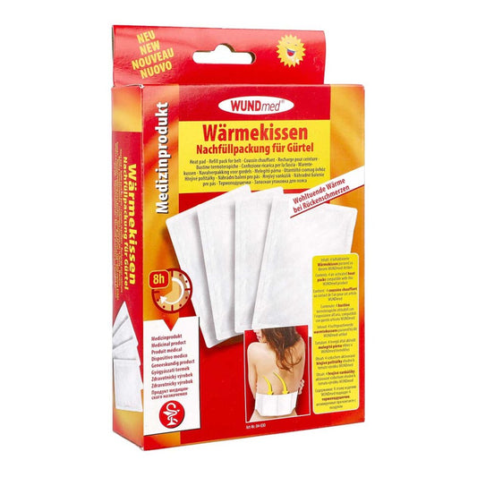 Das Produktfoto zeigt Wärmekissen Nachfüllpack F.Gürtel Einmalgebrauch (4 stk) PZN 10063160