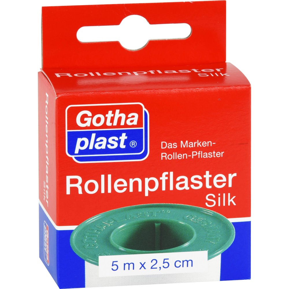 Das Produktfoto zeigt Rollenpflaster Silk 2,5 Cmx5 M Euro (1 stk) PZN 10068393