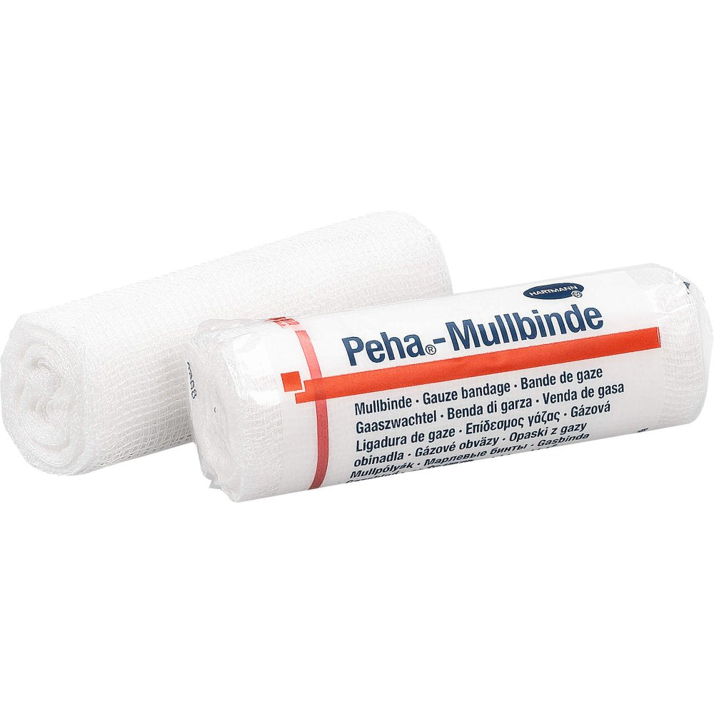 Das Produktfoto zeigt Peha-Mullbinde 10 Cmx4 M (1 stk) PZN 10069211