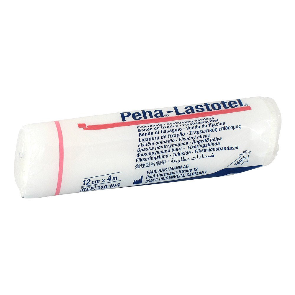 Das Produktfoto zeigt Peha-Lastotel Fixierbinde 12 Cmx4 M (1 stk) PZN 10069352