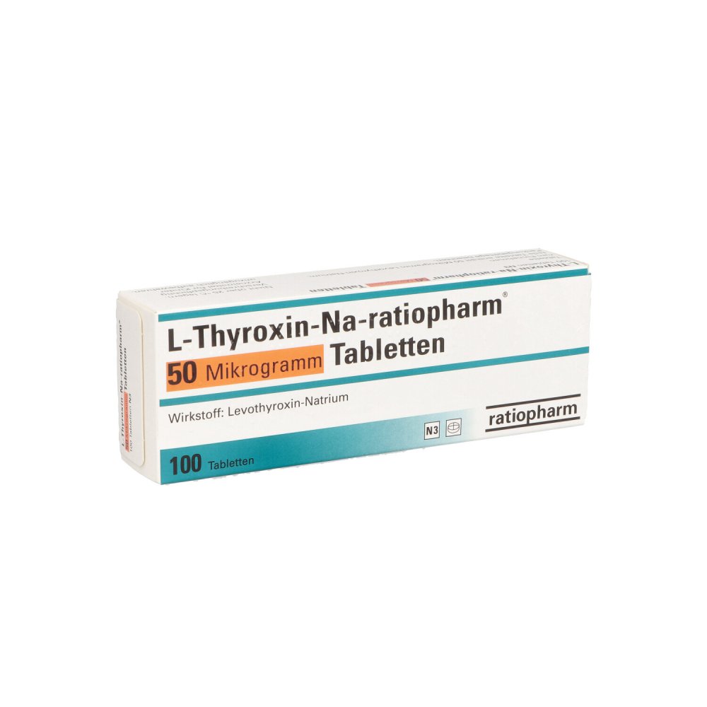 L-Thyroxin-Na-Ratiopharm 50 Mikrogramm Tabletten (100 stk)