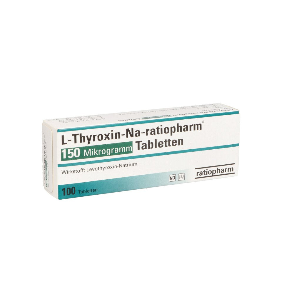 L-Thyroxin-Na-Ratiopharm 150 Mikrogramm Tabletten (100 stk)