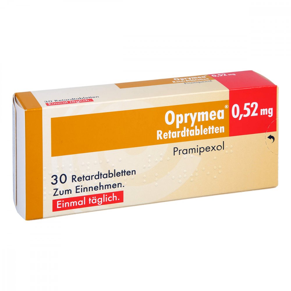 Das Produktfoto zeigt Oprymea 0,52 Mg Retardtabletten (30 stk) PZN 10090582