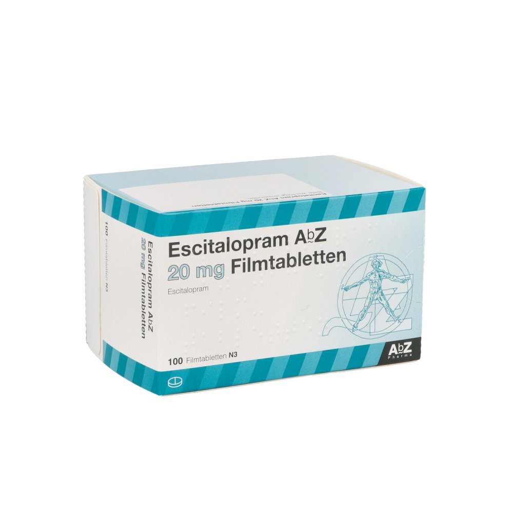 Escitalopram Abz 20 Mg Filmtabletten (100 stk)