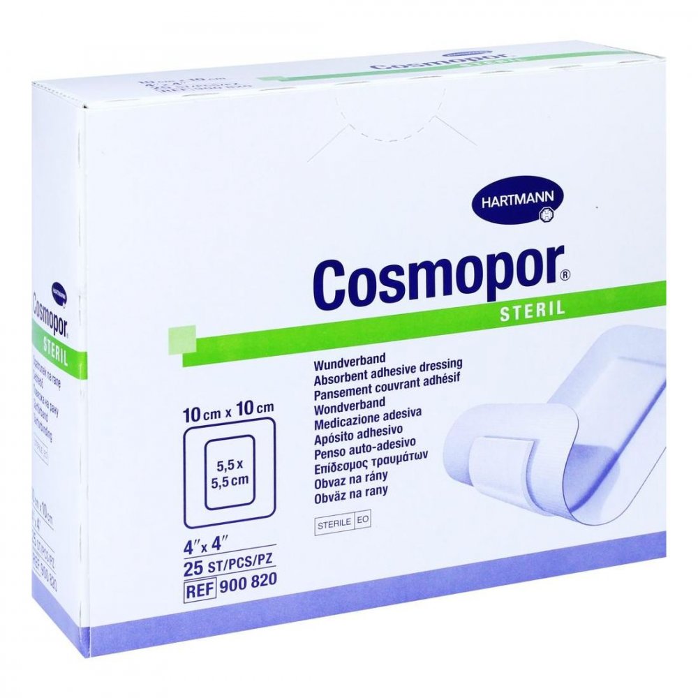 Cosmopor Steril Wundverband 10x10 Cm (25 stk)