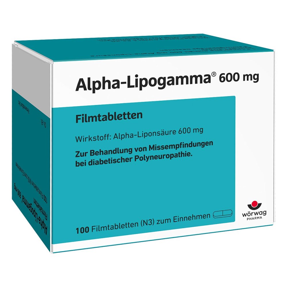 Alpha-Lipogamma 600 Mg Filmtabletten (100 stk)
