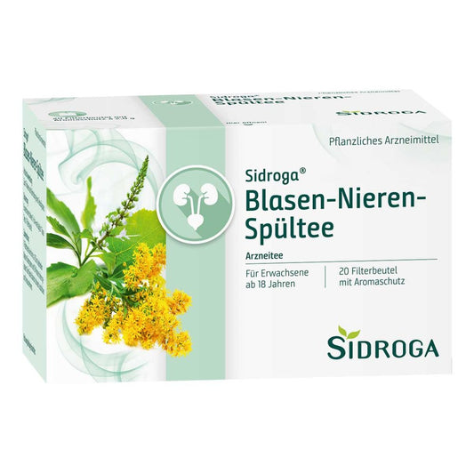 Das Produktfoto zeigt Sidroga Blasen-Nieren-Spültee Filterbeutel (20X2.0 g) PZN 10109198