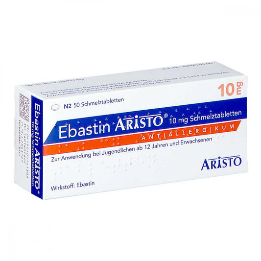 Ebastin Aristo 10 Mg Schmelztabletten (50 stk)