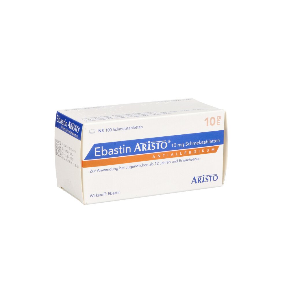 Ebastin Aristo 10 Mg Schmelztabletten (100 stk)