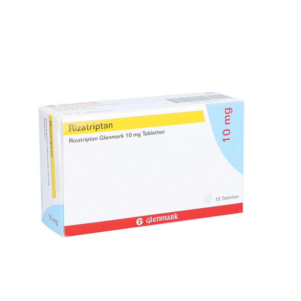 Rizatriptan Glenmark 10 Mg Tabletten (12 stk)