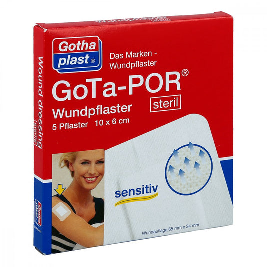 Gota-Por Wundpflaster Steril 60x100 Mm (5 stk)