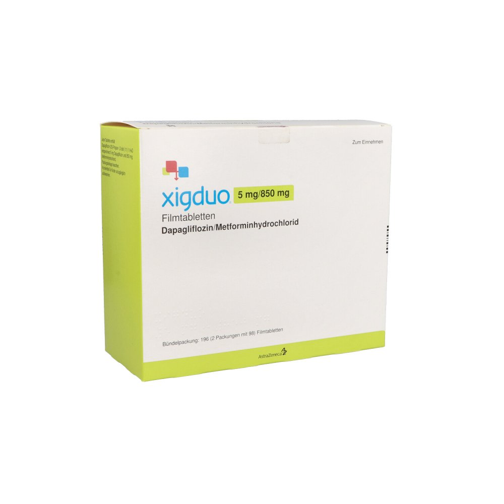 Xigduo 5 Mg/850 Mg Filmtabletten (196 stk)