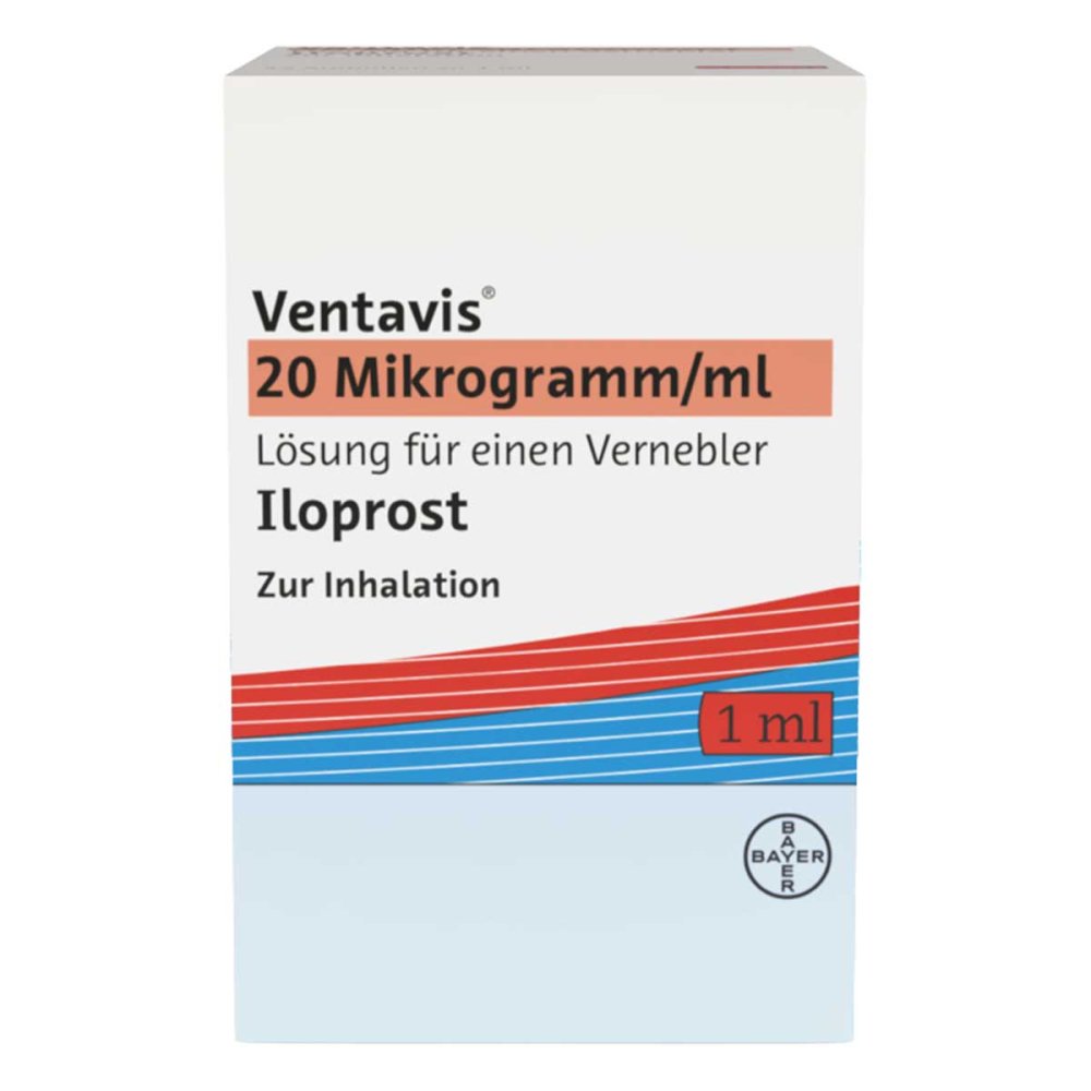 Das Produktfoto zeigt Ventavis 20 Mikrogramm/Ml Lösung F.E.Vernebler (42X1 ml) PZN 10131358