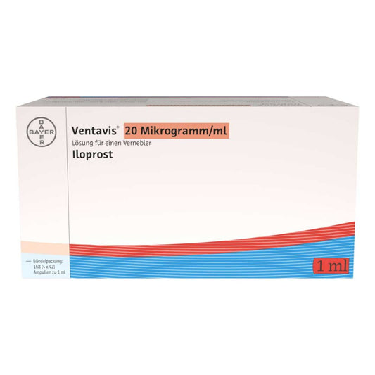 Das Produktfoto zeigt Ventavis 20 Mikrogramm/Ml Lösung F.E.Vernebler (168X1 ml) PZN 10131370