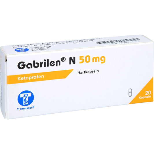 Das Produktfoto zeigt Gabrilen N 50 Mg Hartkapseln (20 stk) PZN 10168700