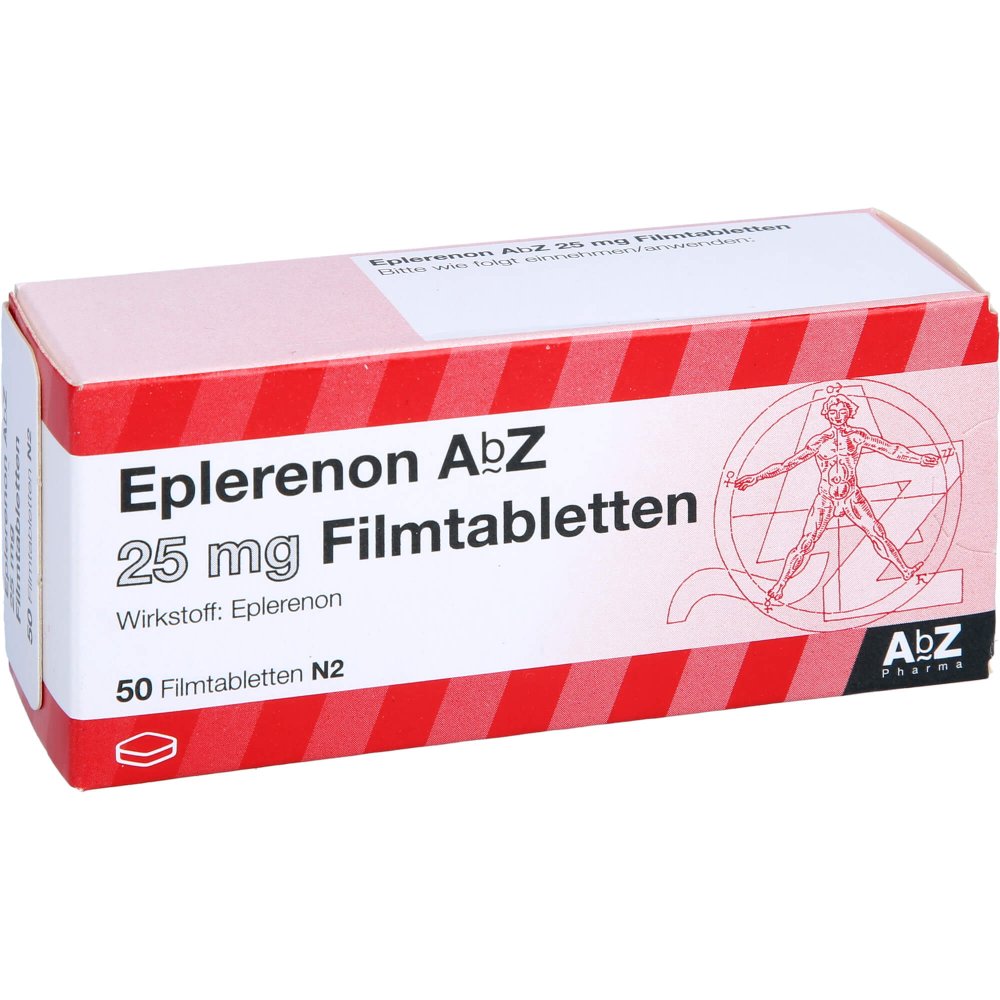 Das Produktfoto zeigt Eplerenon Abz 25 Mg Filmtabletten (50 stk) PZN 10170973