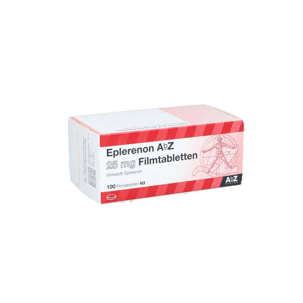 Das Produktfoto zeigt Eplerenon Abz 25 Mg Filmtabletten (100 stk) PZN 10170996