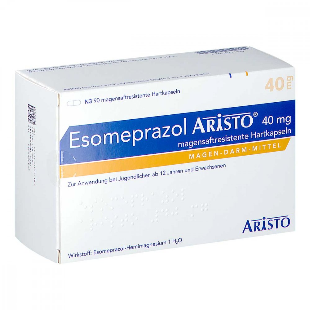 Esomeprazol Aristo 40 Mg Magensaftres.Hartkapseln (90 stk)