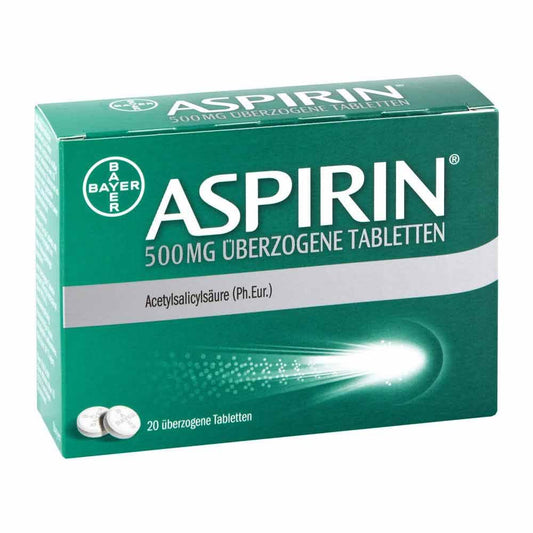 Aspirin 500 Mg Überzogene Tabletten (20 stk)