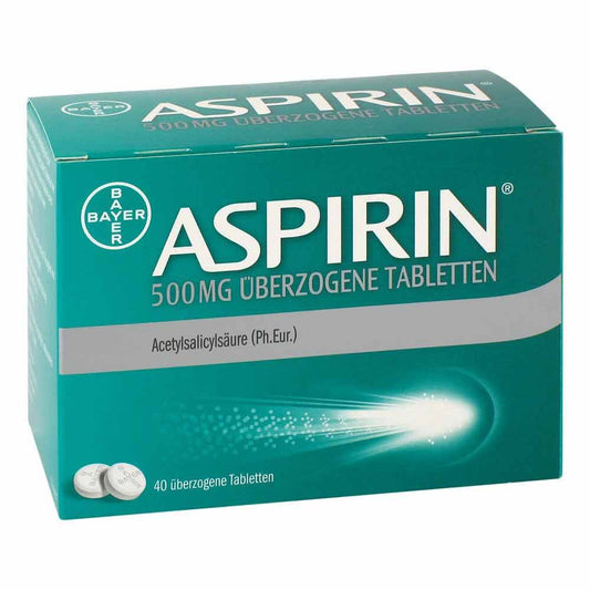 Aspirin 500 Mg Überzogene Tabletten (40 stk)