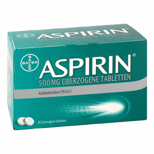 Aspirin 500 Mg Überzogene Tabletten (80 stk)