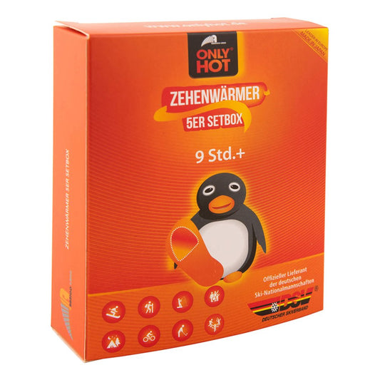 Das Produktfoto zeigt Only Hot Warmers Zehenwärmer Setbox (5X2 stk) PZN 10205080