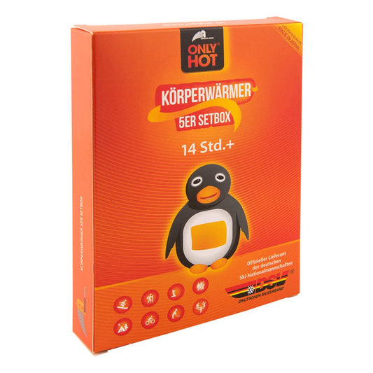Das Produktfoto zeigt Only Hot Warmers Körperwärmer Adhäsiv Setbox (5 stk) PZN 10205097