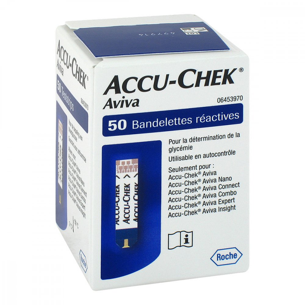 Das Produktfoto zeigt Accu-Chek Aviva Teststreifen Plasma Ii (1X50 stk) PZN 10210425