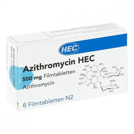 Azithromycin Hec 500 Mg Filmtabletten (6 stk)