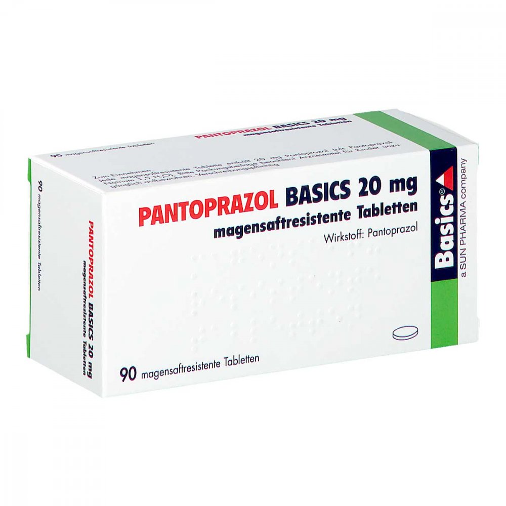Pantoprazol Basics 20 Mg Magensaftres.Tabletten (90 stk)